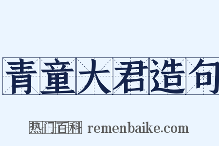 青童大君造句是什么意思的图片